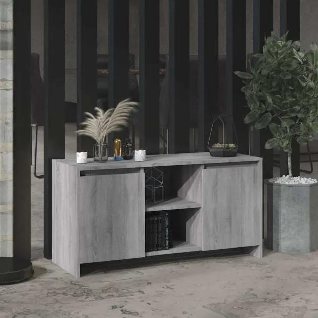 vidaXL Tv-meubel 102x37,5x52,5 cm bewerkt hout grijs sonoma eikenkleur, foto 2