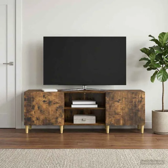 vidaXL TV-kast Gerookt eiken 150 x 31 x 50 cm Bewerkt hout, foto 2