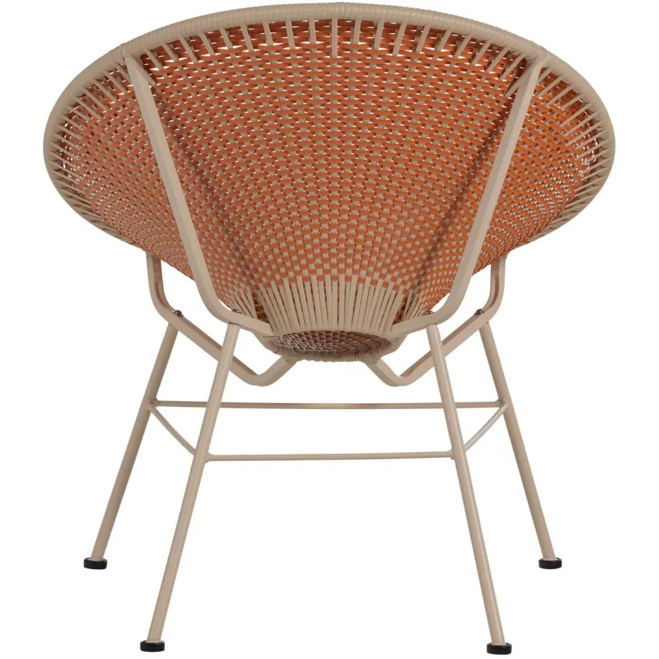 WOOOD Kazoun Loungestoel - Kunststof - Oranje - 81x73x71, foto 5