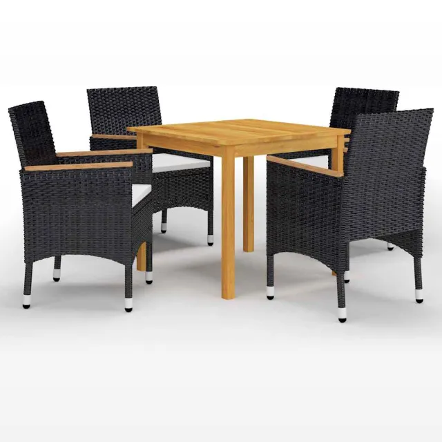 vidaXL 5-delige Tuinset zwart, foto 2