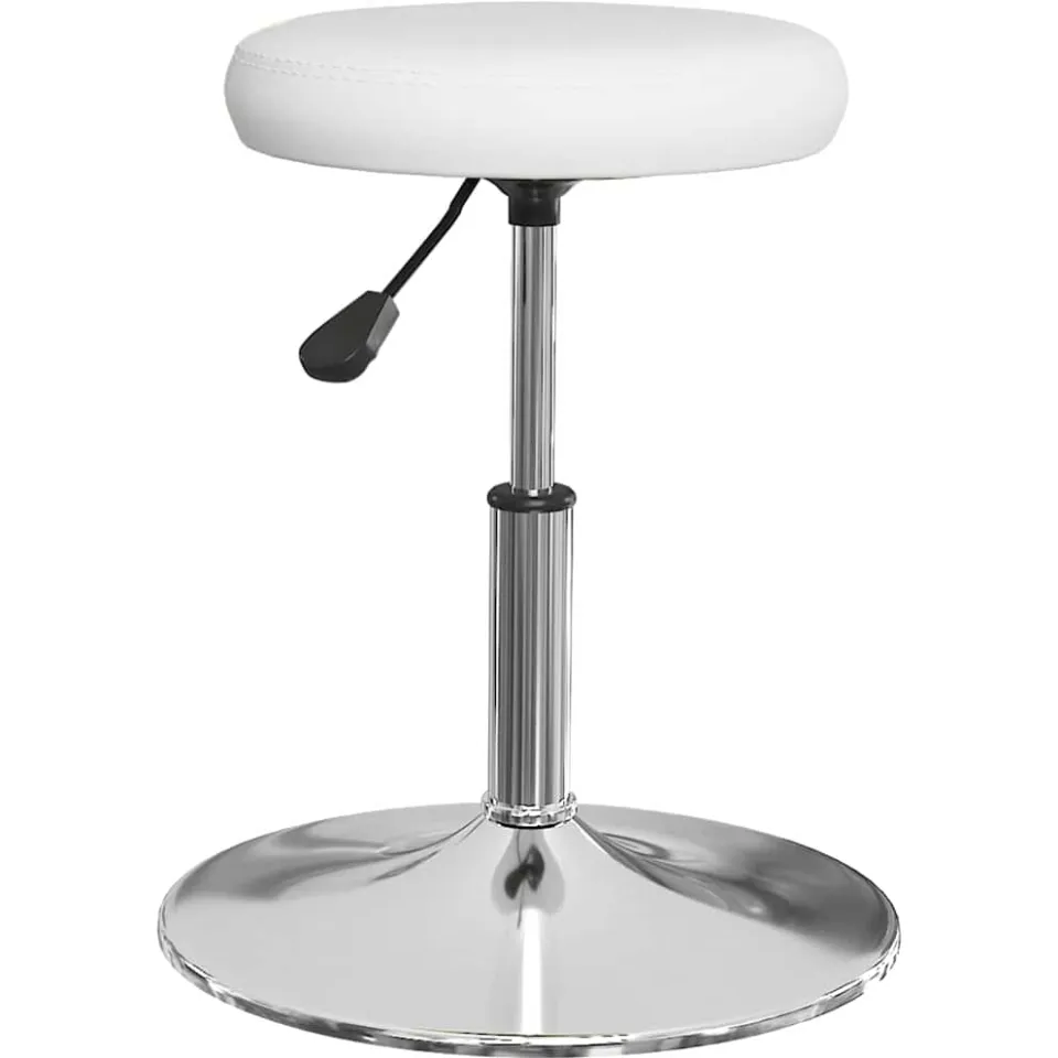vidaXL Eetkamerstoelen 2 st kunstleer wit