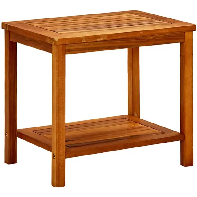vidaXL Salontafel 50x35x45 cm massief acaciahout Bruin