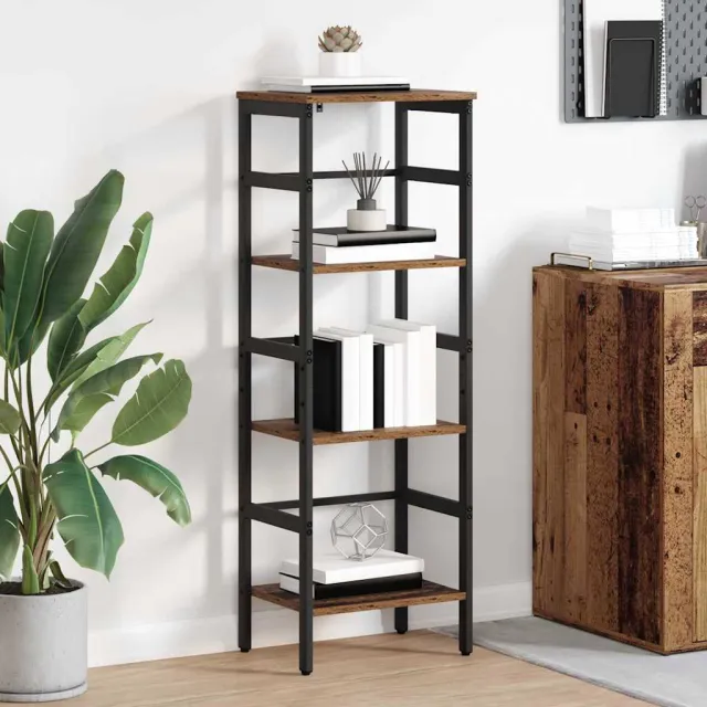 vidaXL Boekenkast 3-laags 40 x 29,5 x 115 cm Bewerkt hout Oud Hout bruin, foto 2