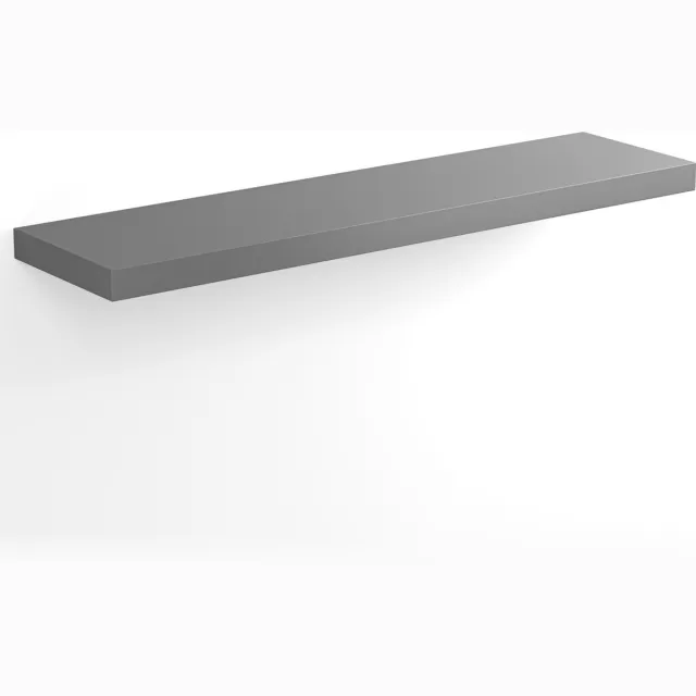 Casaria Wandplank Zwevend - 90 cm 15kg Belastbaar - Mat Grijs