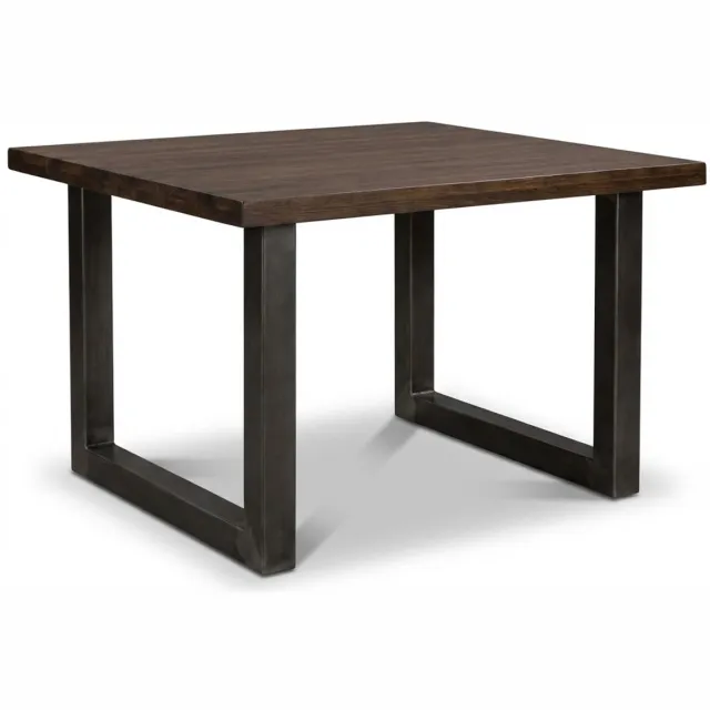 Design85 Industriële bartafel – vurenhout & zwart staal – 140 x 100 cm – U-frame