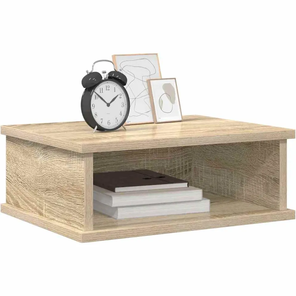 vidaXL Nachtkastje 2 st Sonoma Eiken 40 x 31 x 15 cm Bewerkt hout Bruin