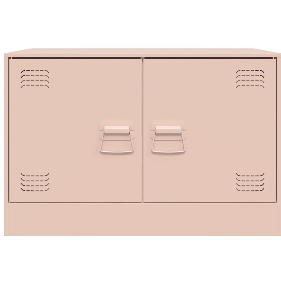 vidaXL Tv-meubel 67x39x44 cm staal roze