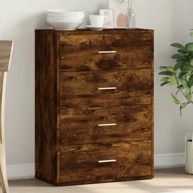vidaXL Dressoir 60x31x84 cm bewerkt hout gerookt eikenkleurig, foto 2