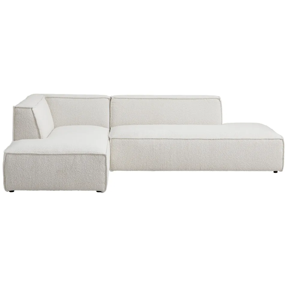 NOUS Living hoekbank links Newton - crème Crème bouclé