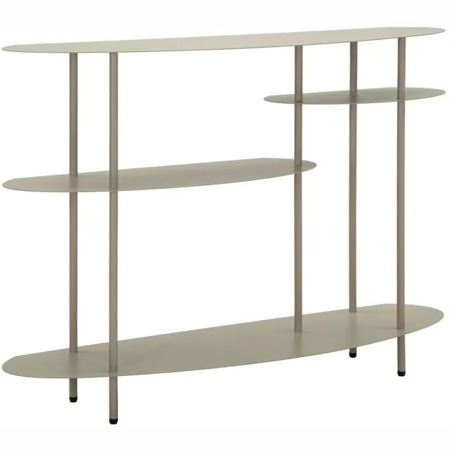 Mauro Ferretti Consoletafel Saturn Console Plus Dove Grey 118×34×82 cm Duifgrijs Grijs