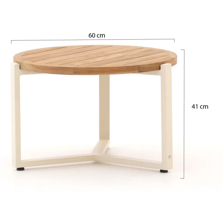 Apple Bee Monaco lounge tuintafel ø 60cm (h: 41) bruin, foto 2