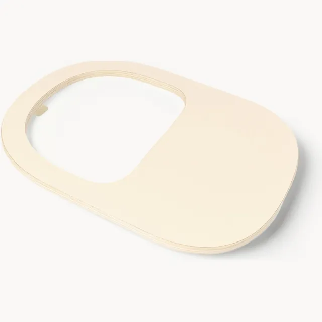 Nobodinoz Dienblad Growing Green voor kinderstoel Beige