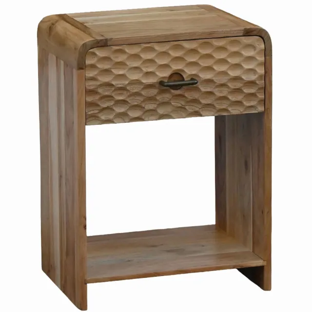 Cosmo Casa Nachtkastje - Massief mangohout - 40 x 29,5 x 54 cm Zie omschrijving