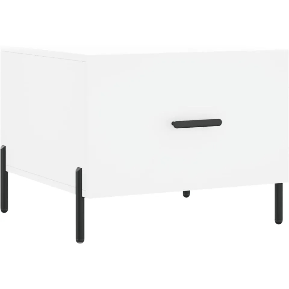vidaXL Salontafels 2 st 50x50x40 cm bewerkt hout wit