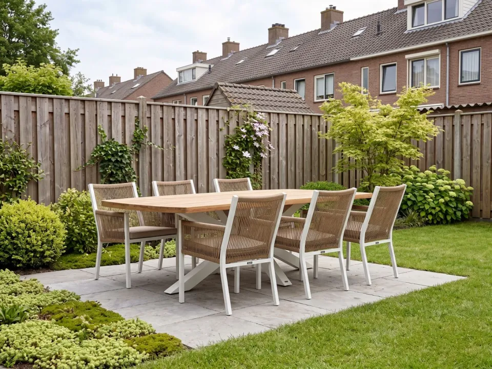 Manifesto Furniture Manifesto Rivola/Induno Deens ovaal 240cm dining tuinset 7-delig, foto 4