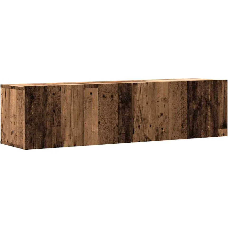 vidaXL Tv-wandmeubel 120x30x30 cm bewerkt hout oud houtkleurig Bruin