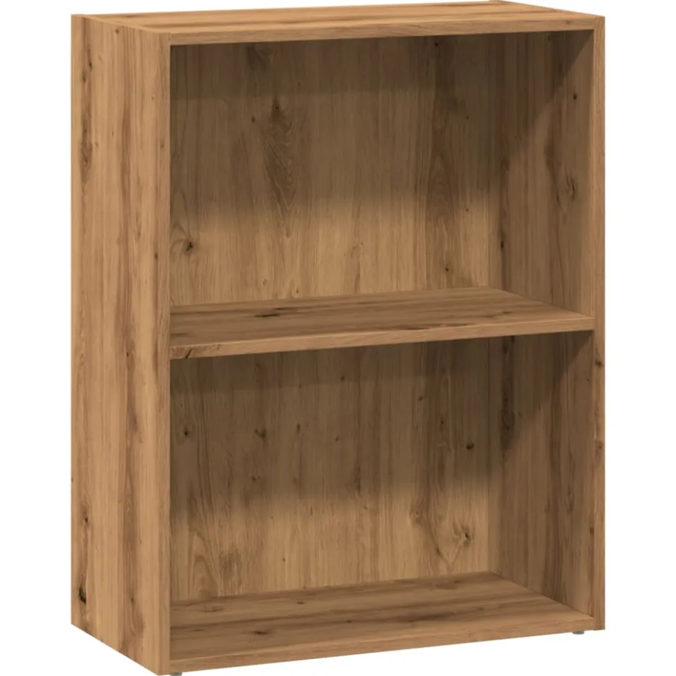 vidaXL Boekenkast 60x30x77 cm bewerkt hout artisanaal eikenkleurig, foto 3