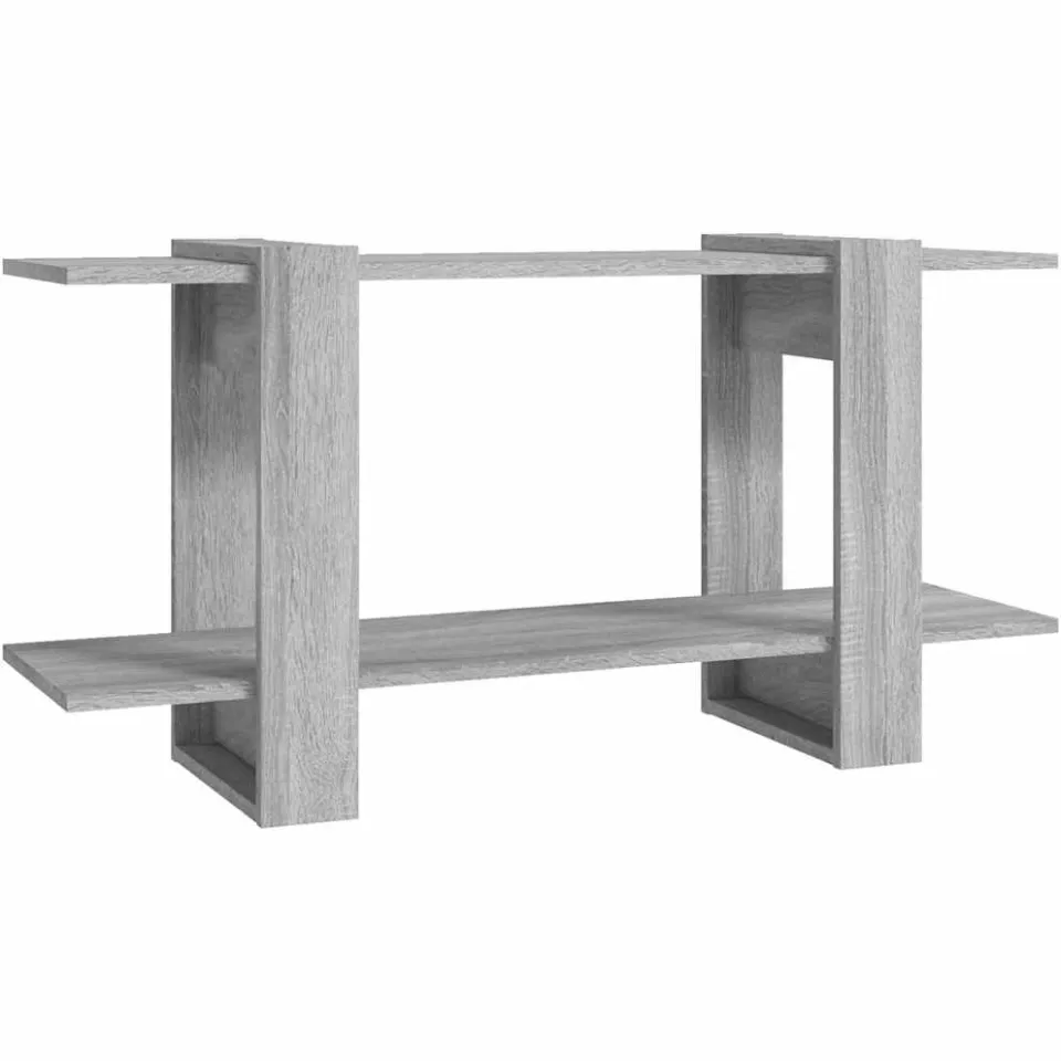 vidaXL Boekenkast 100x30x51 cm bewerkt hout grijs sonoma eiken, foto 3