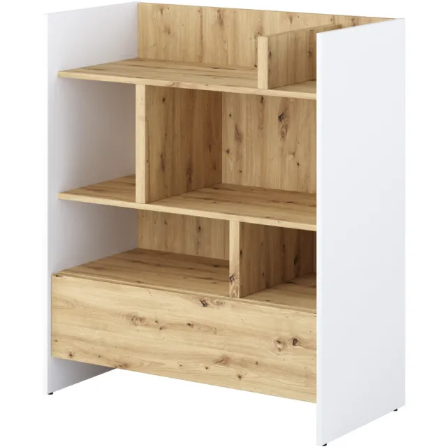 Mobistoxx Boekenkast CONCEPTION PRO 108 cm wit/artisan eik