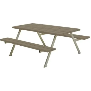Trendyard Picknicktafel Tuin Alpha Grijs Bruin