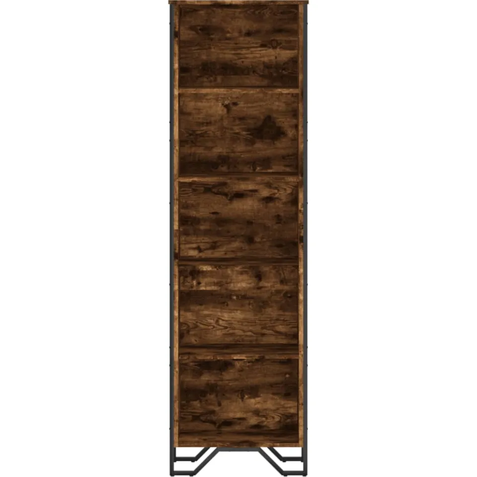 vidaXL Boekenkast 50x31x169 cm bewerkt hout gerookt eikenkleurig, foto 3