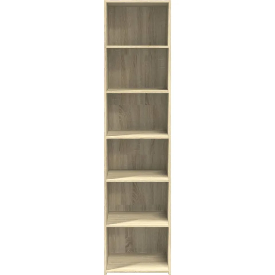 vidaXL Hoge kast 45x41x185 cm bewerkt hout sonoma eikenkleurig Bruin