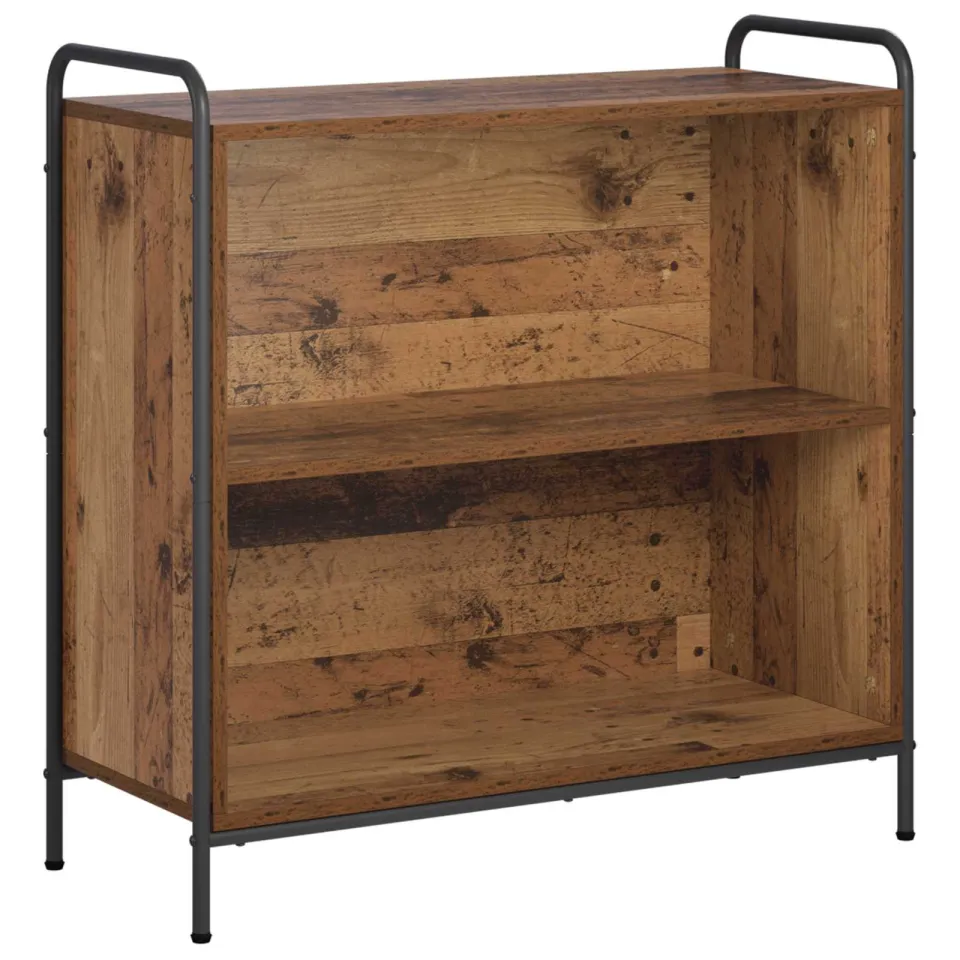 vidaXL Boekenkast 80 x 33 x 80 cm Bewerkt hout Oud hout bruin, foto 3