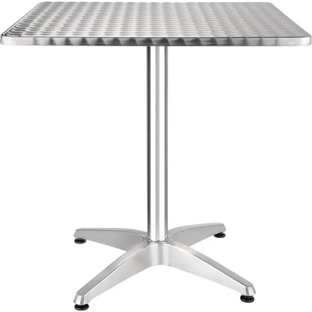 Bolero vierkante RVS bistrotafel 70cm Multicolor