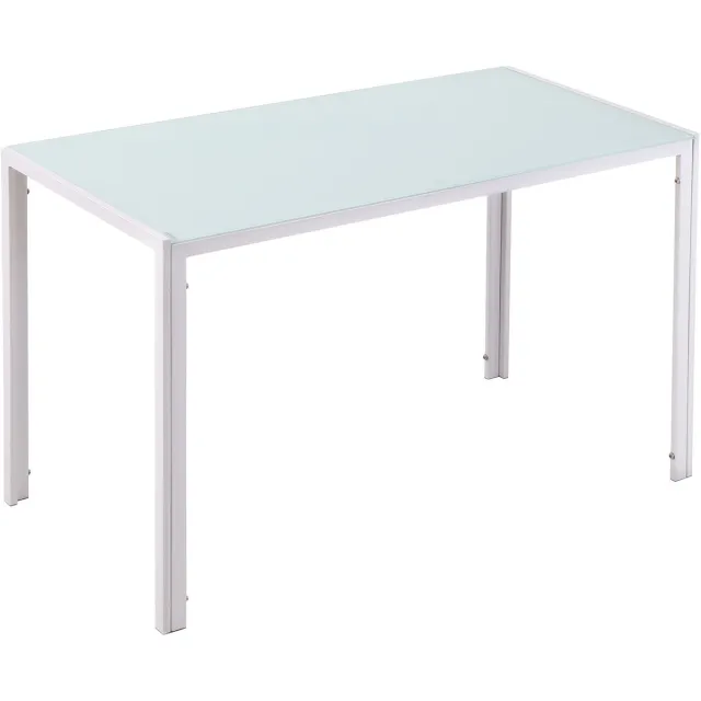 whiqutey Witte Eettafel 120x60 cm – Modern Design, Keukentafel Of Eettafel, Hoogte 75 cm