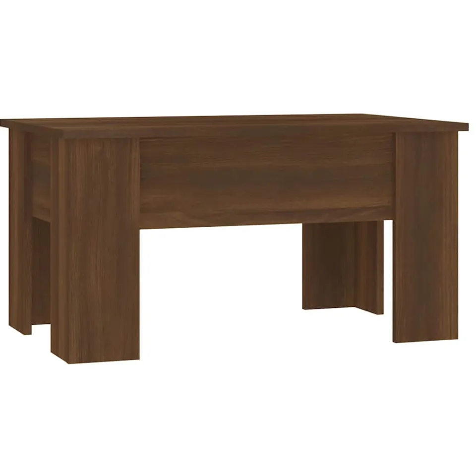 vidaXL Salontafel 79x49x41 cm bewerkt hout bruin eikenkleur