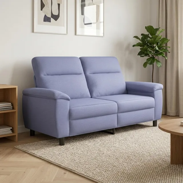 vidaXL Bank Jeans Blauw 178 x 90 x 95 cm Stof