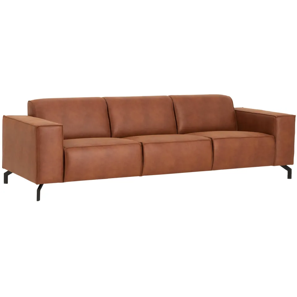 NOUS Living Brent 3-zitsbank cognac, foto 4