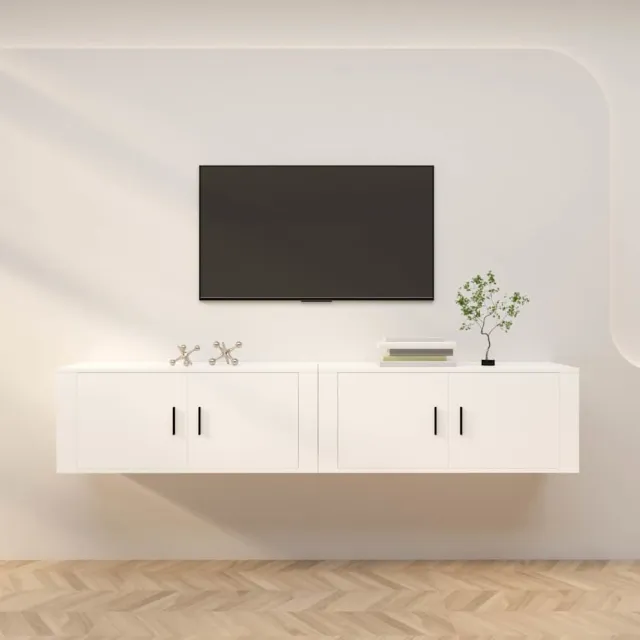 vidaXL Tv-wandmeubels 2 st 100x34,5x40 cm wit, foto 2