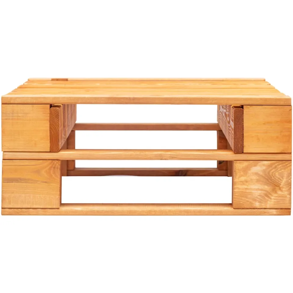 vidaXL Tuinhocker pallet hout honingbruin bruin, foto 3