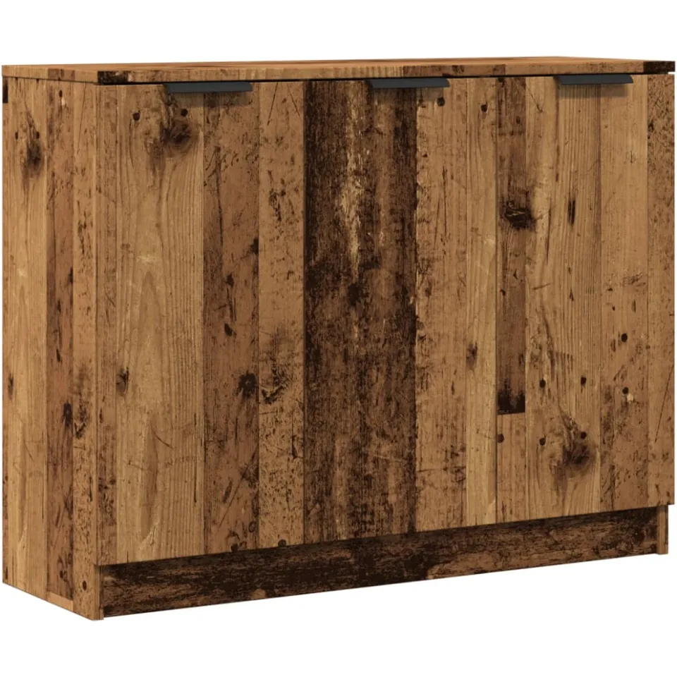 vidaXL Dressoir 90,5x30x70 cm bewerkt hout oud houtkleurig bruin, foto 3