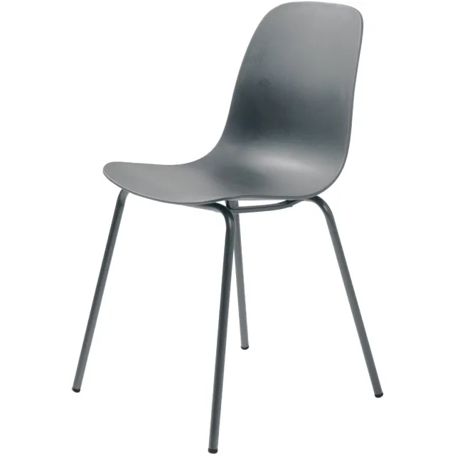 Nest of Nora Set van 4 - Nest of Nora Eetkamerstoelen Zoey - Metaal - Grijs