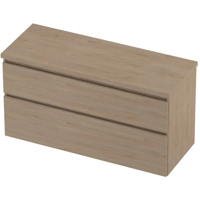 Proline Deck Badmeubelset Asymmetrisch 120x46x55 cm Ideal Oak Eiken