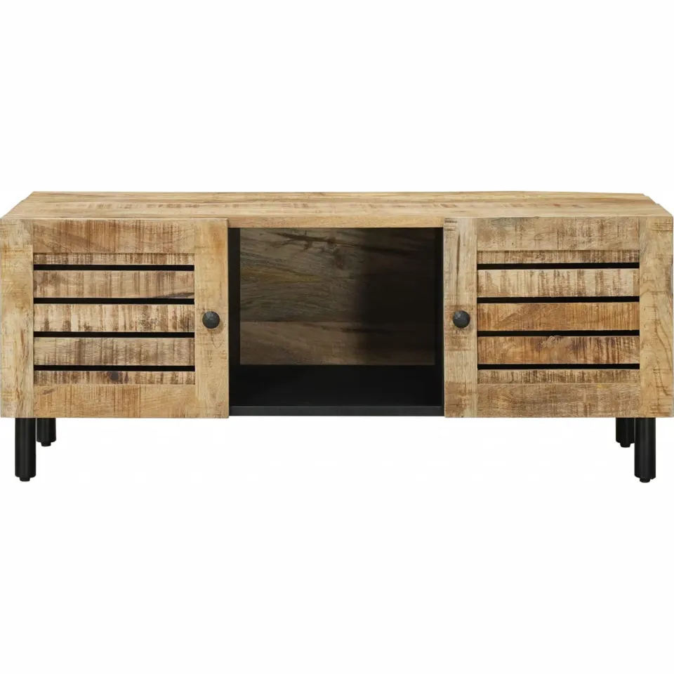 vidaXL Salontafel Naturel 100 x 54 x 40 cm Massief Mango Hout, foto 4