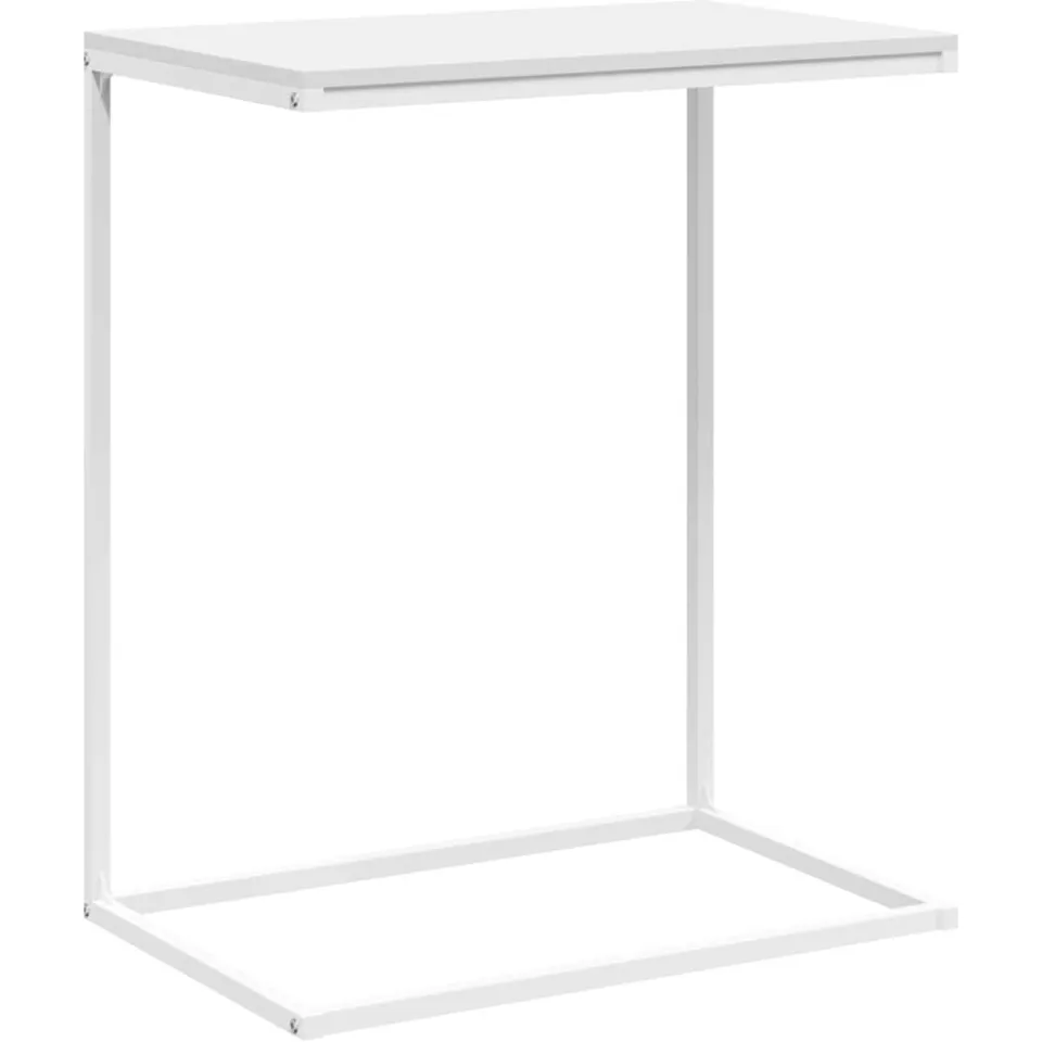 vidaXL Bijzettafel 55x35x66 cm bewerkt hout wit
