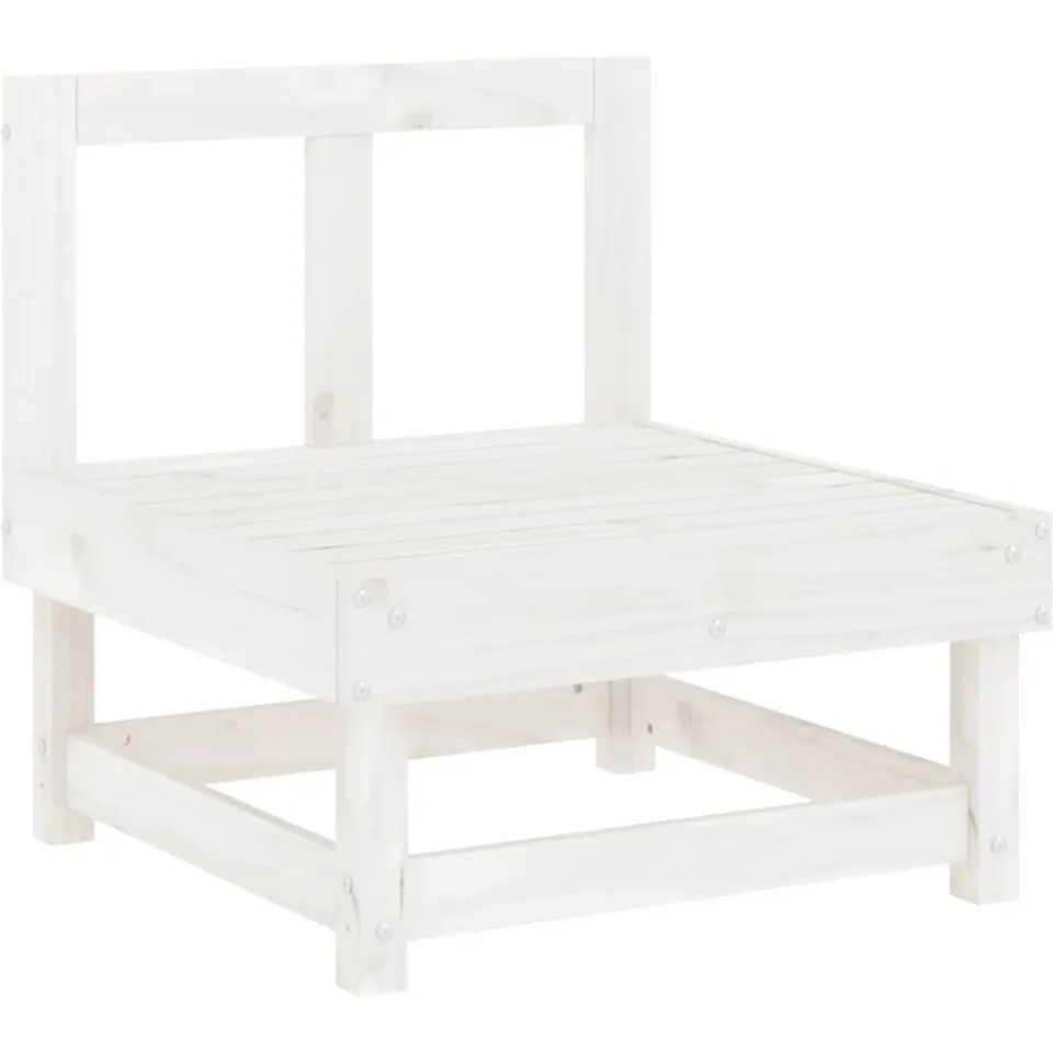 vidaXL 7-delige Loungeset massief grenenhout wit, foto 4