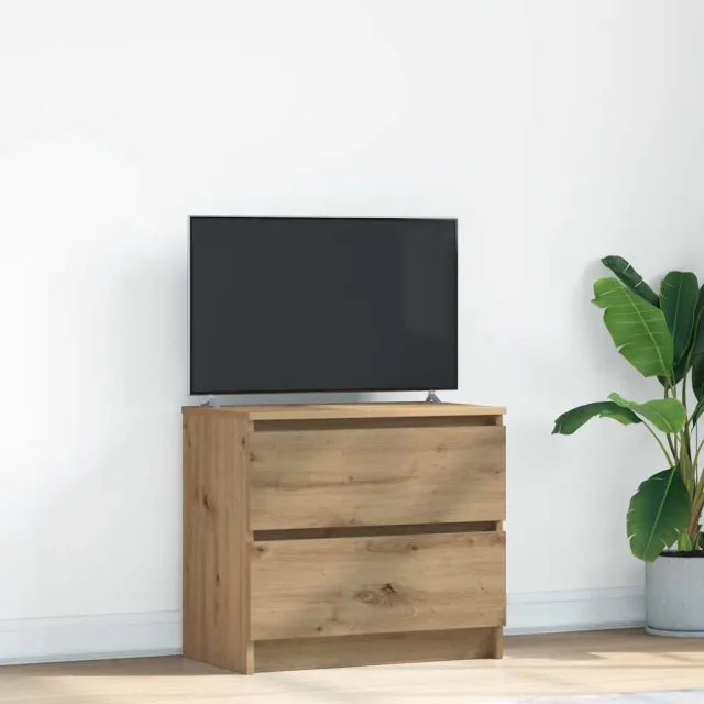 vidaXL Tv-meubel 60x35x54 cm bewerkt hout artisanaal eikenkleur, foto 2