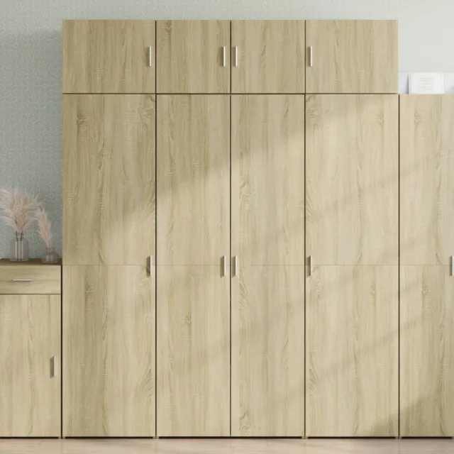 vidaXL Hoge kast 80x42,5x185 cm bewerkt hout sonoma eikenkleurig, foto 2