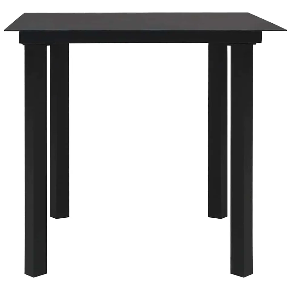 vidaXL 5-delige Tuinset PVC-rattan zwart, foto 4
