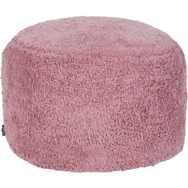 Beliani KANDHKOT - Poef - Roze - 50 x 35 - Katoen