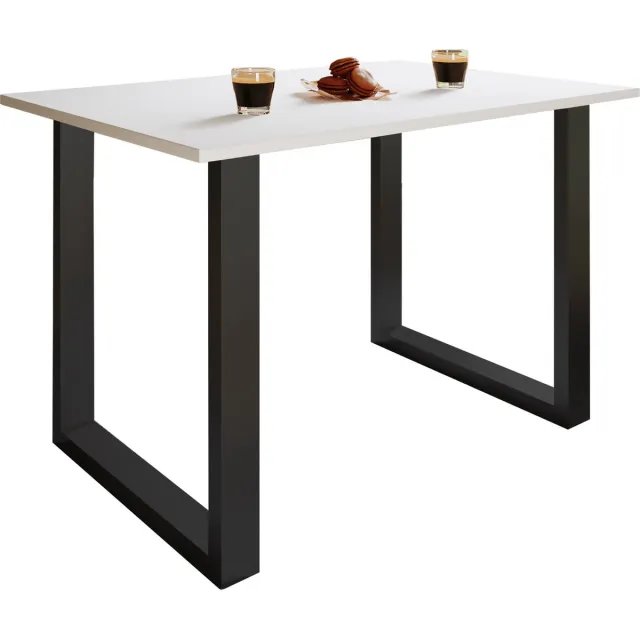 Vcm kleine tafel en stoelen, tafelstoel, eettafel en stoelen, kleine eettafel en stoelen, tafels en stoelen, compacte tafel en stoelen, kleine keukentafel en stoelen, tafel- en stoelset, keukentafels en stoelen, eettafels en stoelen Schwarz / Weiß