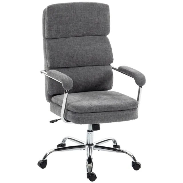 Clruro Bureaustoel - 360° Draaibare Homeoffice Schrijfstoel - Hoogteverstelbaar - Grijs