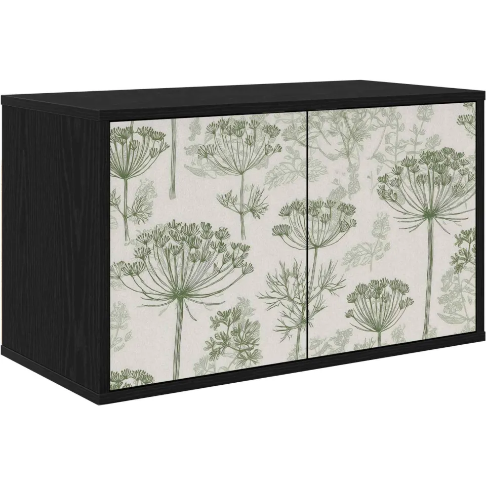 vidaXL Wandgemonteerd tv-meubel GOTHA 69 x 33 x 40 cm Zwart eiken, foto 3
