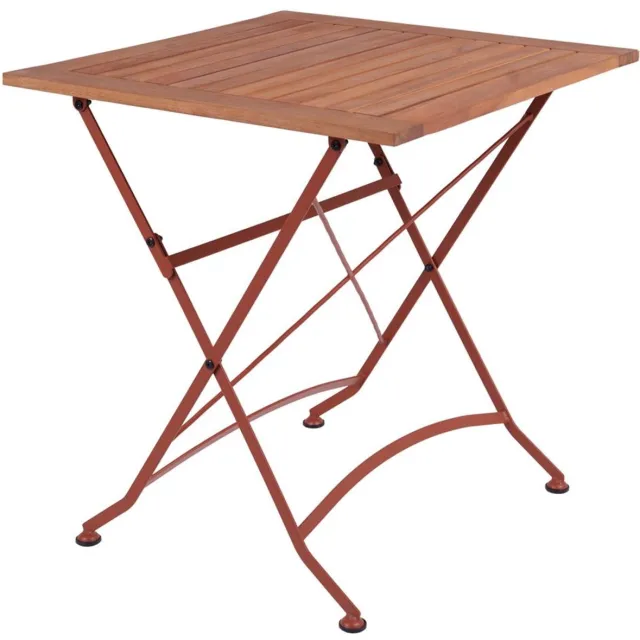 MaximaVida inklapbare vierkante tuintafel Toscana 70 cm roestbruin - 100% FSC excellent acacia