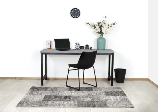 NordXL Betonlook bureau Amber met stalen frame