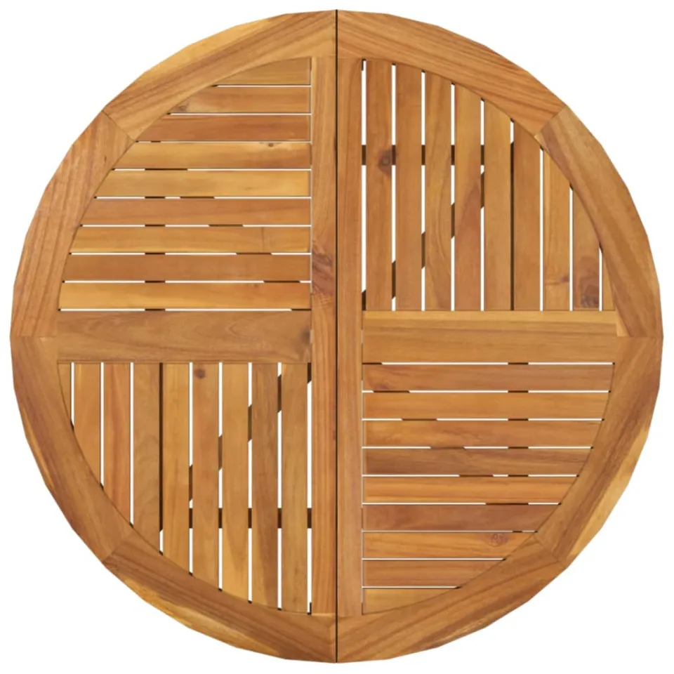 vidaXL Tuintafel Ø 85 cm massief acaciahout bruin, foto 4